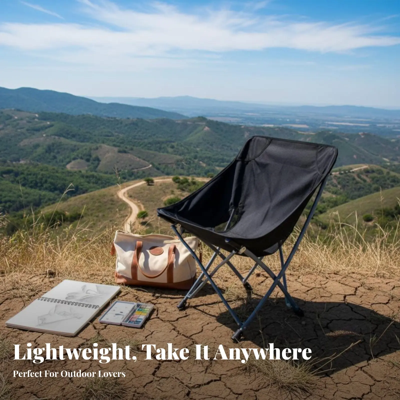 

Кресло-луна складное для кемпинга, высокое, с удобной спинкой, комфортное для взрослых