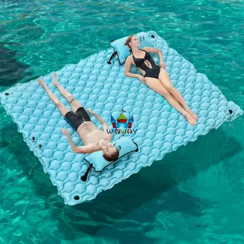 Multi Specification Inflatable Water Floating Mat Adult Leisure Water Surface Rest Floating Platform
