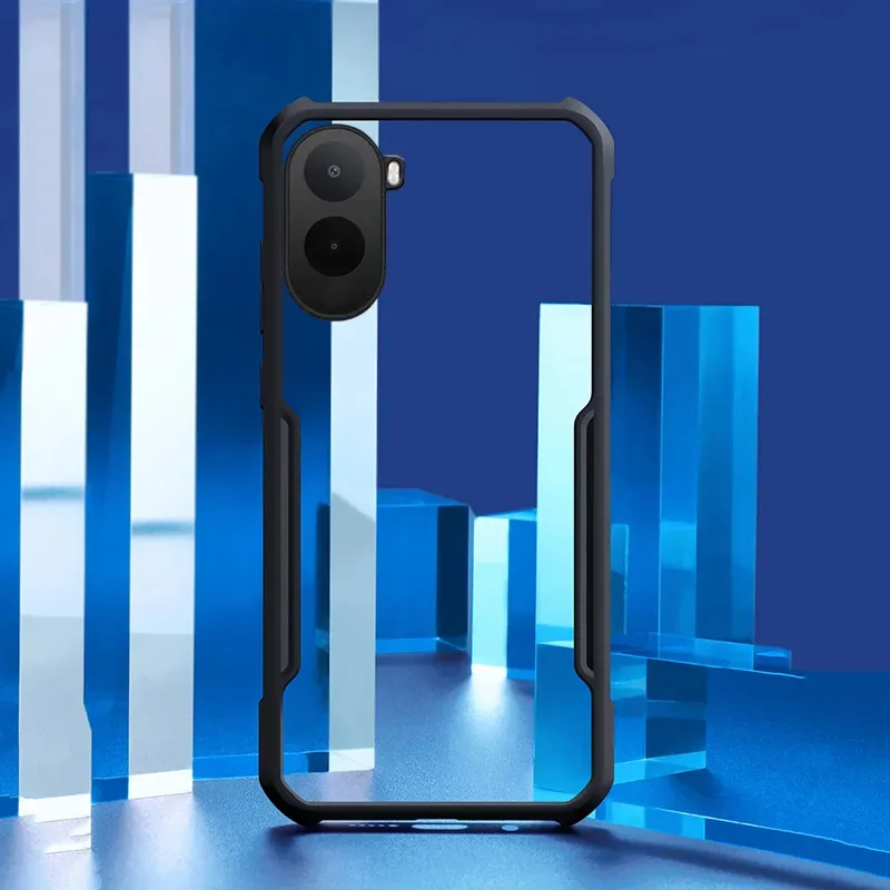 Skinlee Phone Case For Xiaomi Poco C81 Pro Case Clear Plastic Airbag Shockproof Hard Shell For Xiaomi Poco C71 Transparent Cover