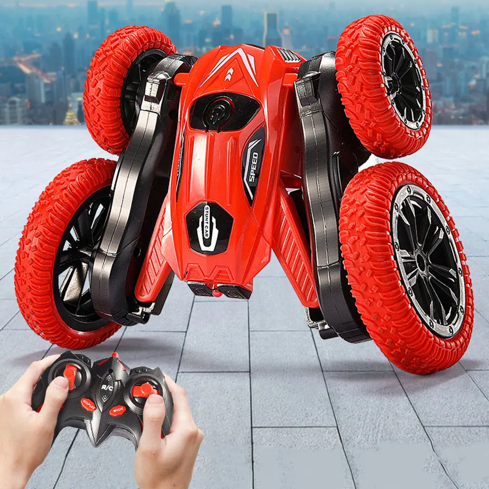 

2.4GHZ Electric Kids RC Stunt Car 360° Flip & Butterfly Transformation Vehicle Rechargeable LED Light Up Toy Car Gifts VG142