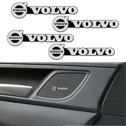 Autocollants audio de voiture en métal 3D, badge automatique, emblème décoratif, Volvo XC90, S60, V40, XC60, S80, S40, V70, V50, S90, T6, V60, V90, XC40, XC70