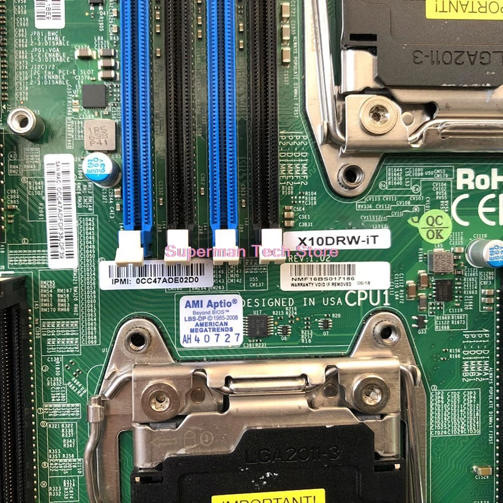 슈퍼마이크로 서버 마더보드 X10DRW-iT, LGA2011 DDR4 E5-2600 v4/v3 제품군