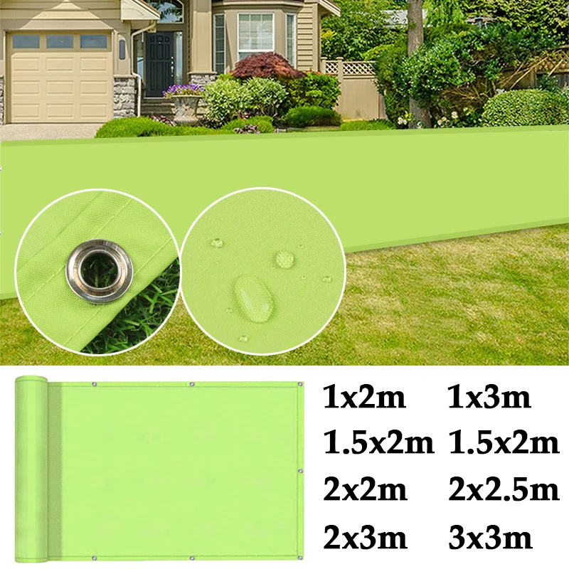 

300D Polyester Balcony Privacy Screen Waterproof Apartment Terrace Privacy Shield Garden Backyard Heavy Duty Fencing Mesh