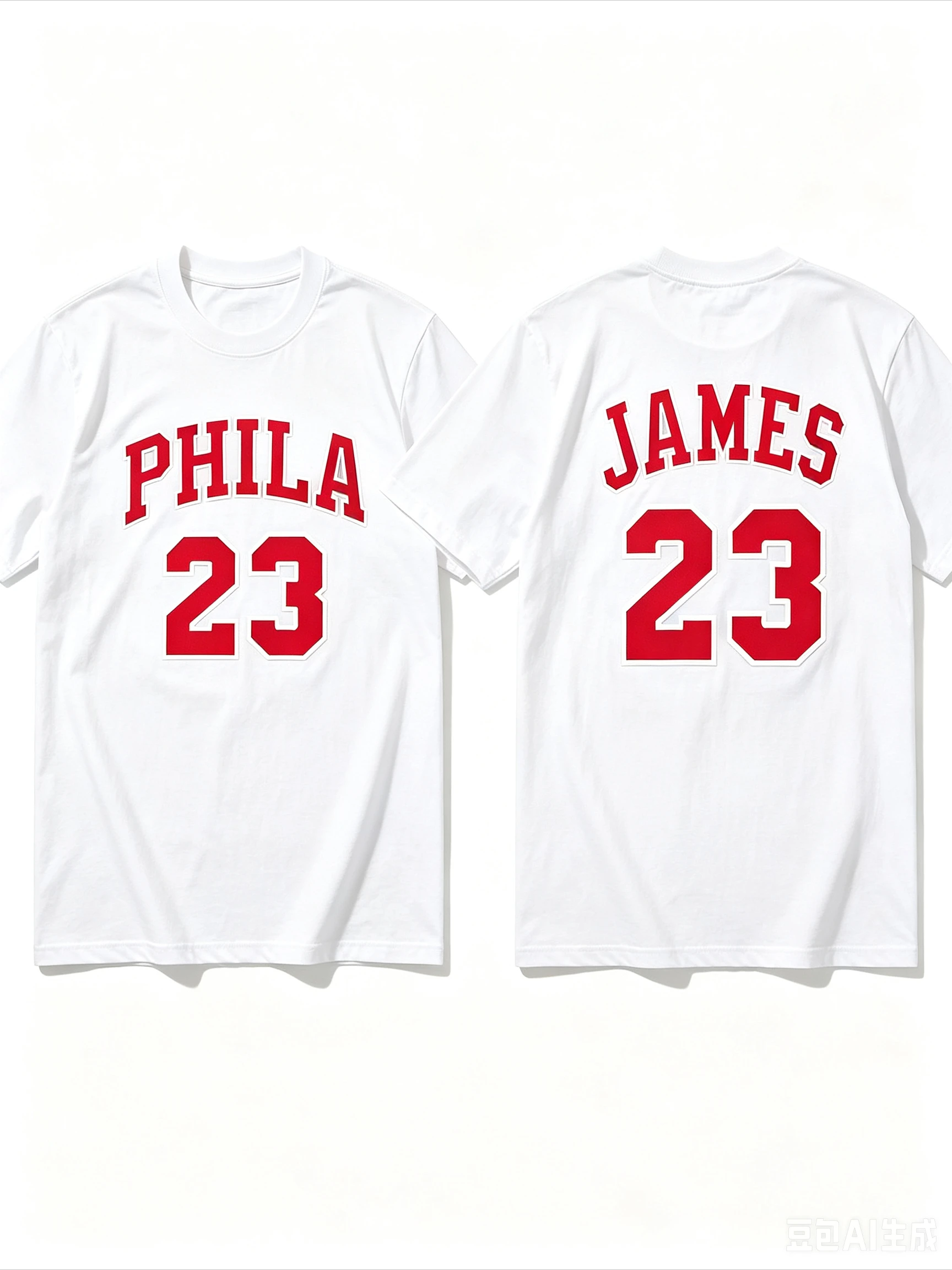 2026 New James Philadelphia 76ers Cotton T-shirt Philadelphia Fans Apparel Same Style James Sports Casual Short Sleeve Tee