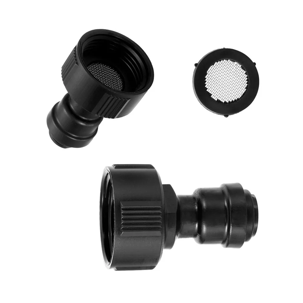 10 pcs quick connect drip irrigation adapters for standard GHT faucets and 1/4 inch tubing weather resistant ABS