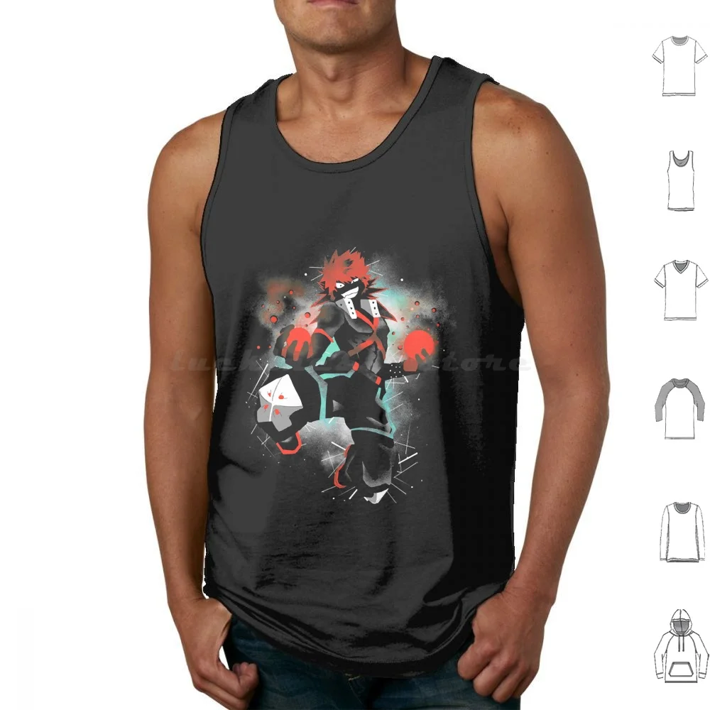 Camisetas sin mangas de algodón con estampado de personajes de Anime, juego de Manga en línea, Super Chibi, Kawaii, One Dragon Piece, espada de bola Mecha