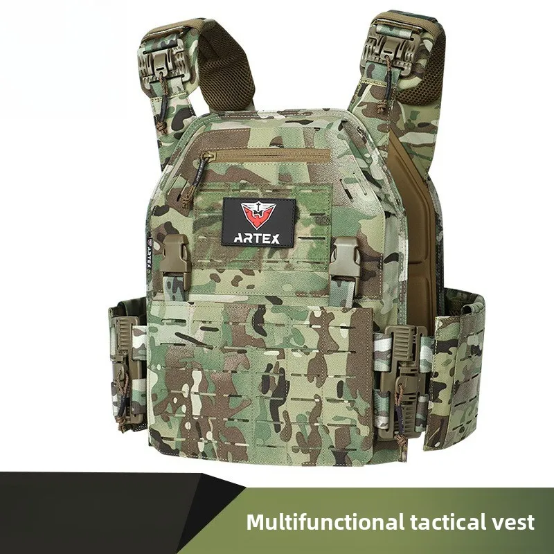 8123-1 Tactical Vest Dual Quick Release Laser MOLLE Waterproof Wear Resistant For Airsoft Wargame Hunting Vest Outdoor