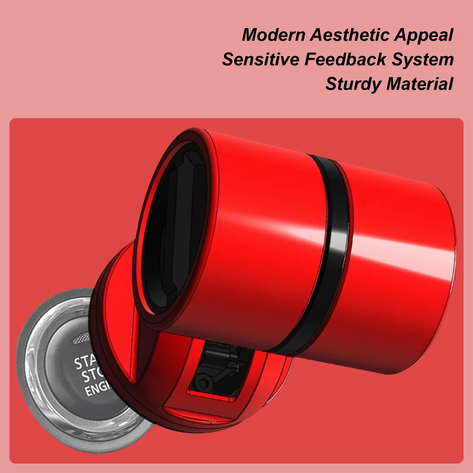 

Zinc Alloy Push To Start Button Cover Joystick Ignition Button Cover Anti-Slip Protective Trim Accessories For Vehicle Interior