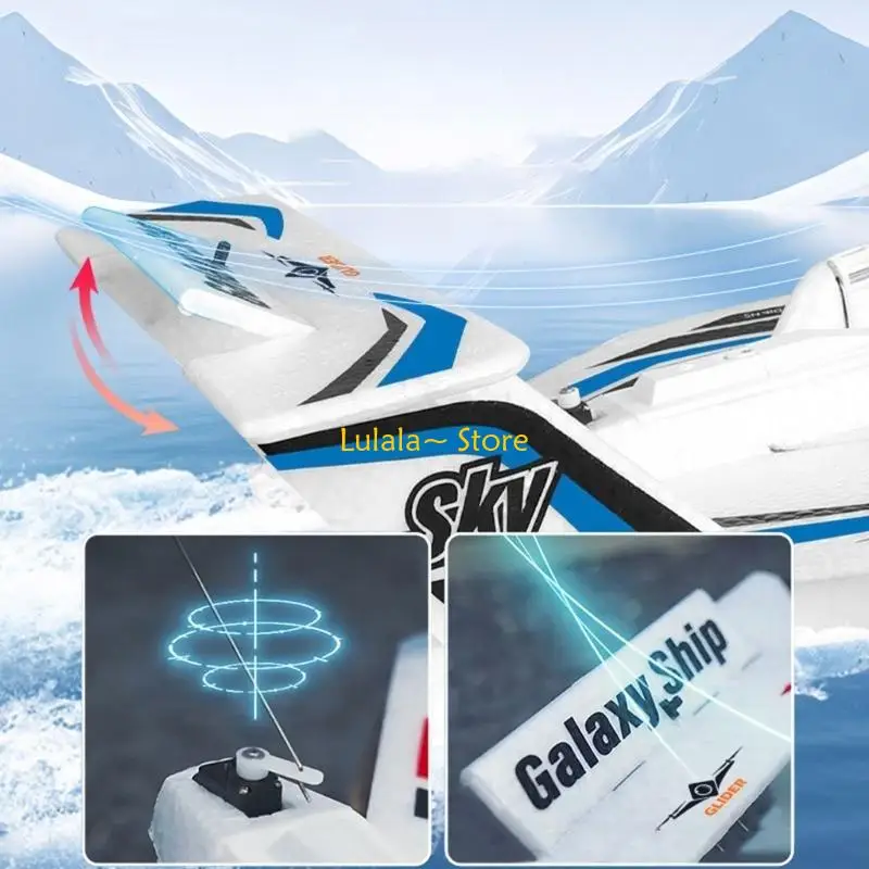 Y4QA Electric Foam Glider Toy for Children Remote Control Seaplane Outdoor Flying Toy