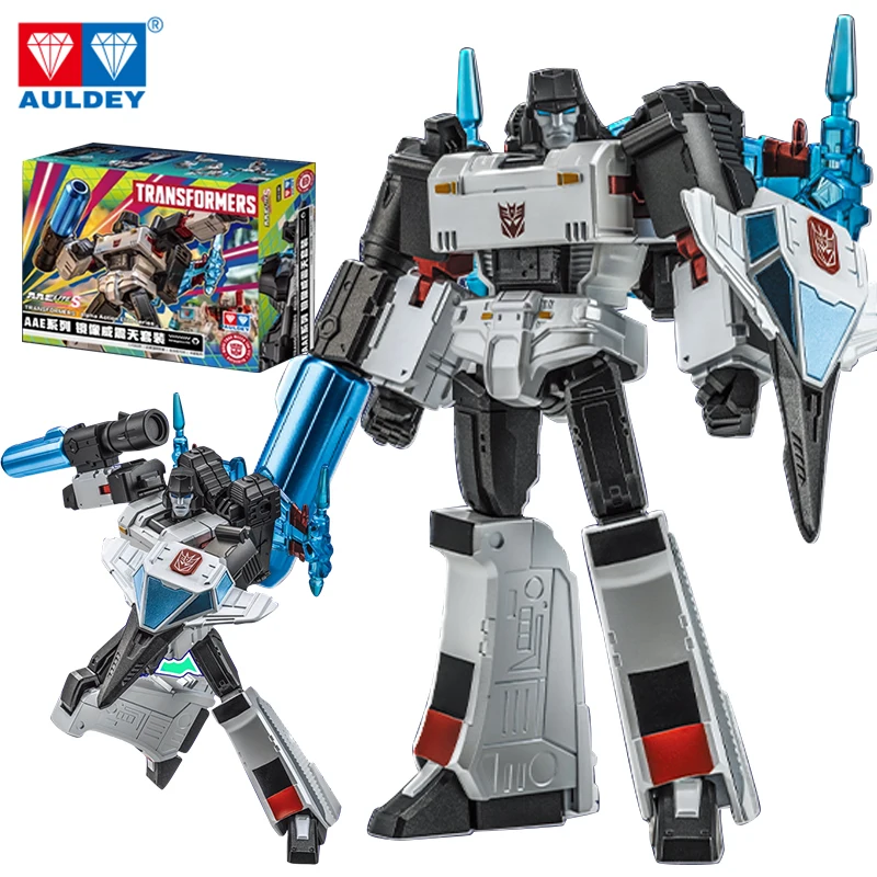 المحولات AULDEY X AAE الزجاج المحطم ‌   شخصيات الرسوم المتحركة Starscream Megatron G1 نموذج التنقل المشترك جمع هدايا الألعاب