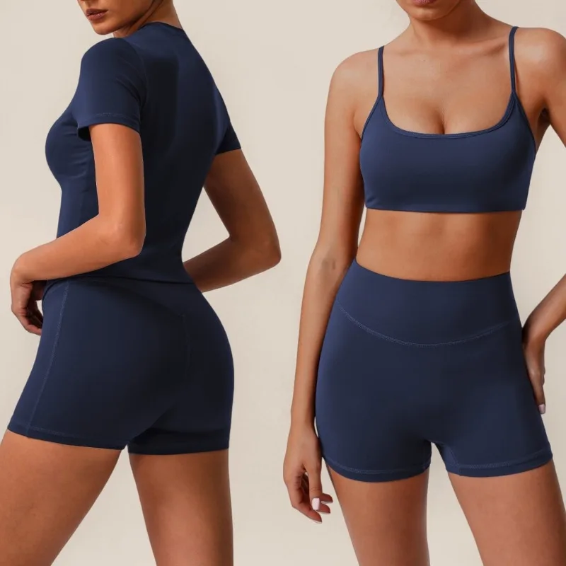 

Women's 2 Piece Yoga Suit Fitness Gym Sports Set Hip Lifting High Waist Tracksuit Breathable Slim Running Set