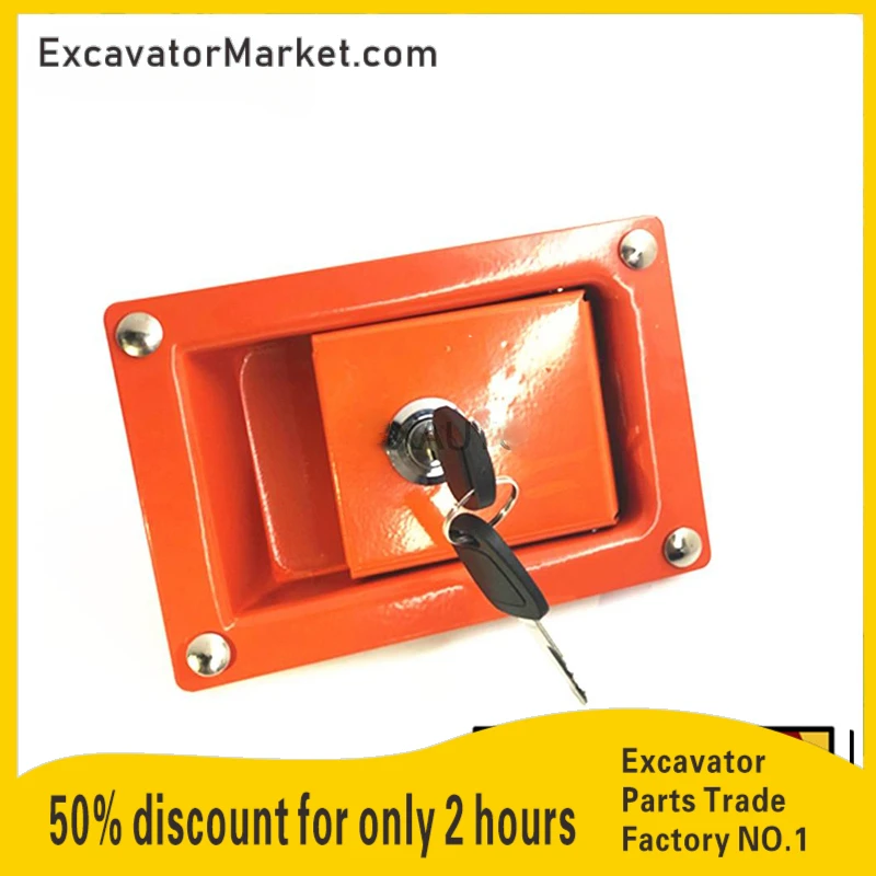 

Excavator Parts For DAEWOO DOOSAN DH Excavator Side Door Lock Side Cover Lock Hydraulic Pump Door Lock Accessories