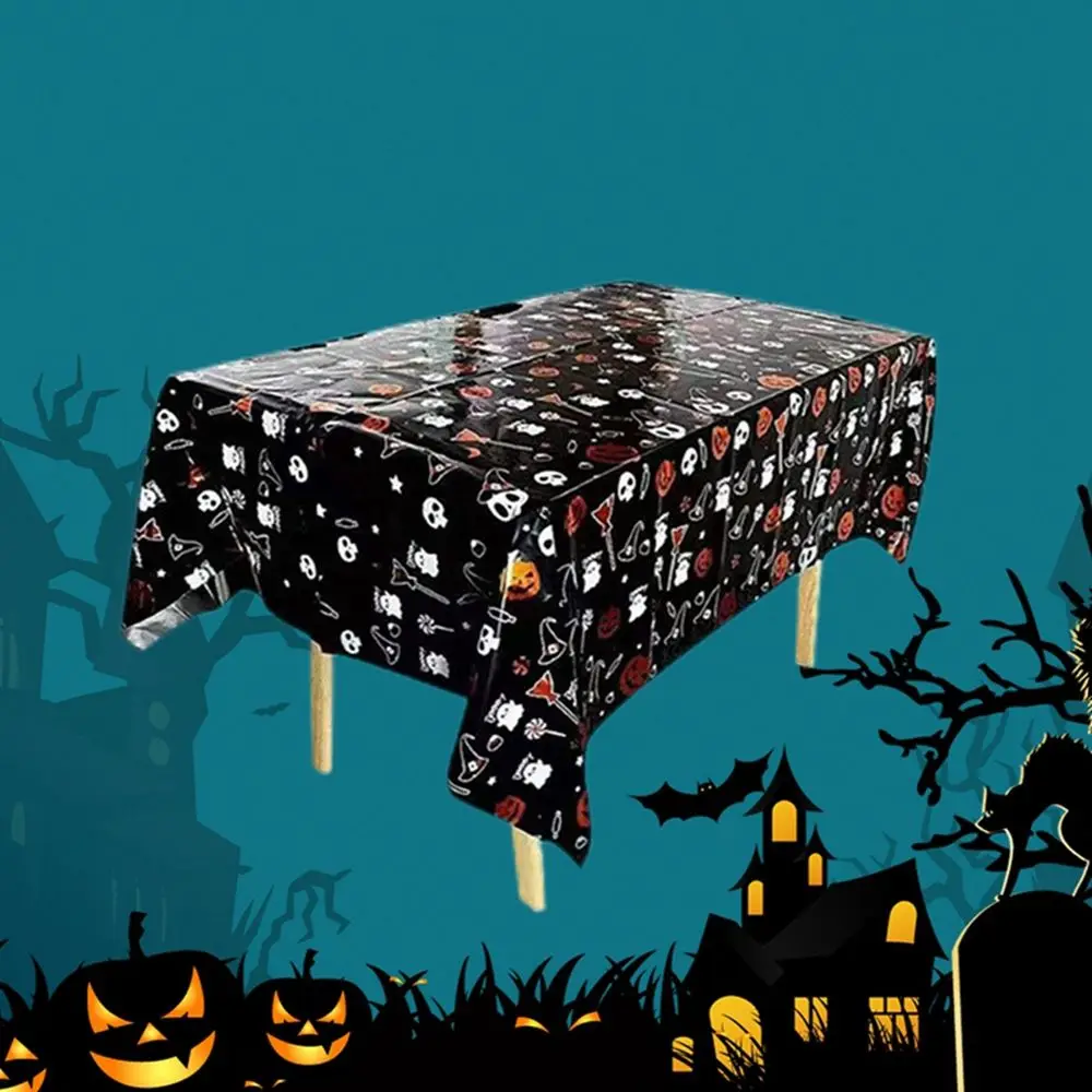 Aluminum Film Rectangular Castle Blood Ghost Table Cover Tablecloths Table Accessories Halloween Supplies Party Decoration
