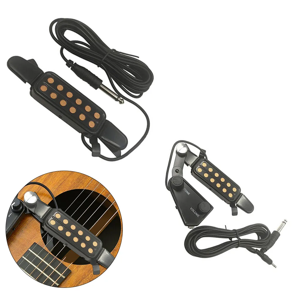 

Acoustic Guitar Soundhole Magnetic Transducer With Adjustable Volume & Tone Controls For Superior Musical Performance