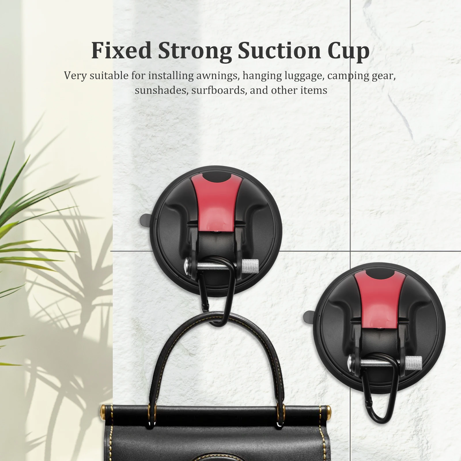 4Pcs Portable Suction Cup Hooks No Drilling Multifunctional Suction Cups Anchor Car Camping Essentials for Awnings Hanging Tents