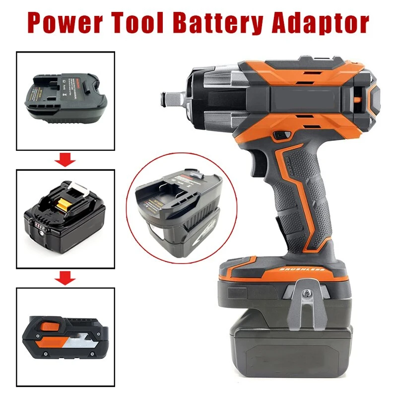 Adaptateur de batterie, convertisseur pour Makita à Ridgid AEG, pour Ridgid/AEG à Milwaukee, pour Ridgid/AEG à pour Makita, pour outils électriques