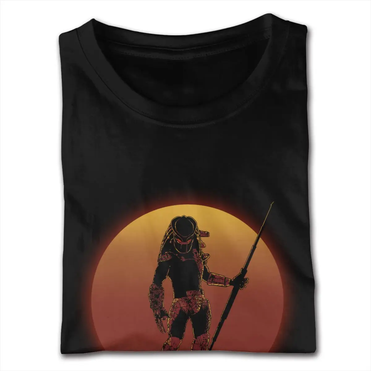 Purple Predator Alien Hunter On Sunset Tees for Men Make Your Own Short Sleeved 100 Cotton O Neck T-Shirt