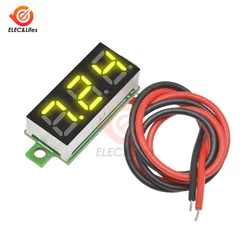 0.28 Inch DC LED Digital Voltmeter DC 3.7-30V Voltage Meter Auto Car Mobile Power Voltage Tester Detector Red Green Blue Yellow