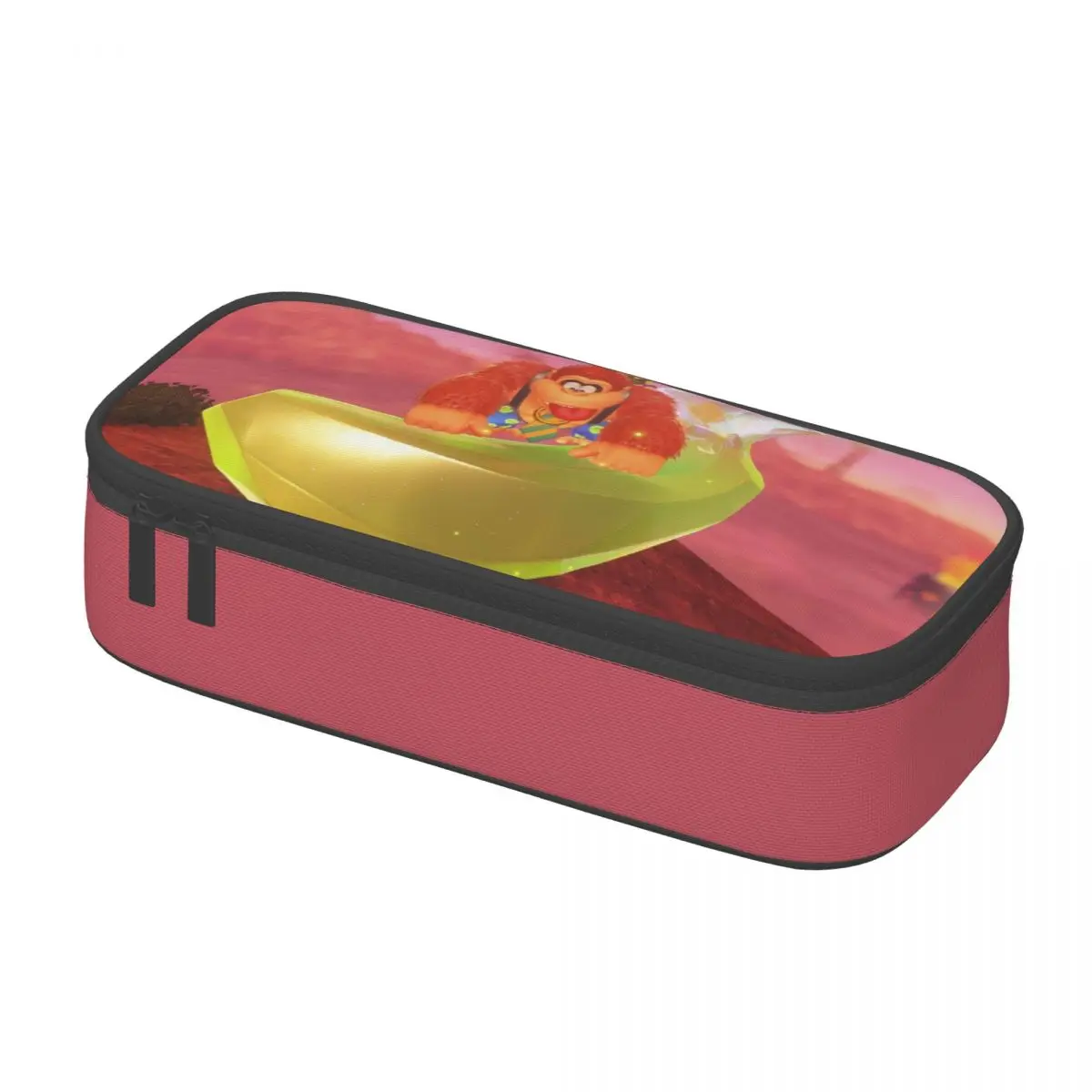 

Веселые пеналы для игр Donkey Kong Bananza, пеналы для студентов, большая сумка для хранения, офисные канцелярские принадлежности на молнии