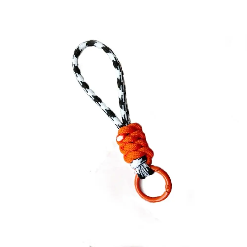 

Fashion Anti Lost Braided Rope Keychain Creative Soft Colorful Knot Pendant Multicolor Strap Braided Lanyard Keyring Couple