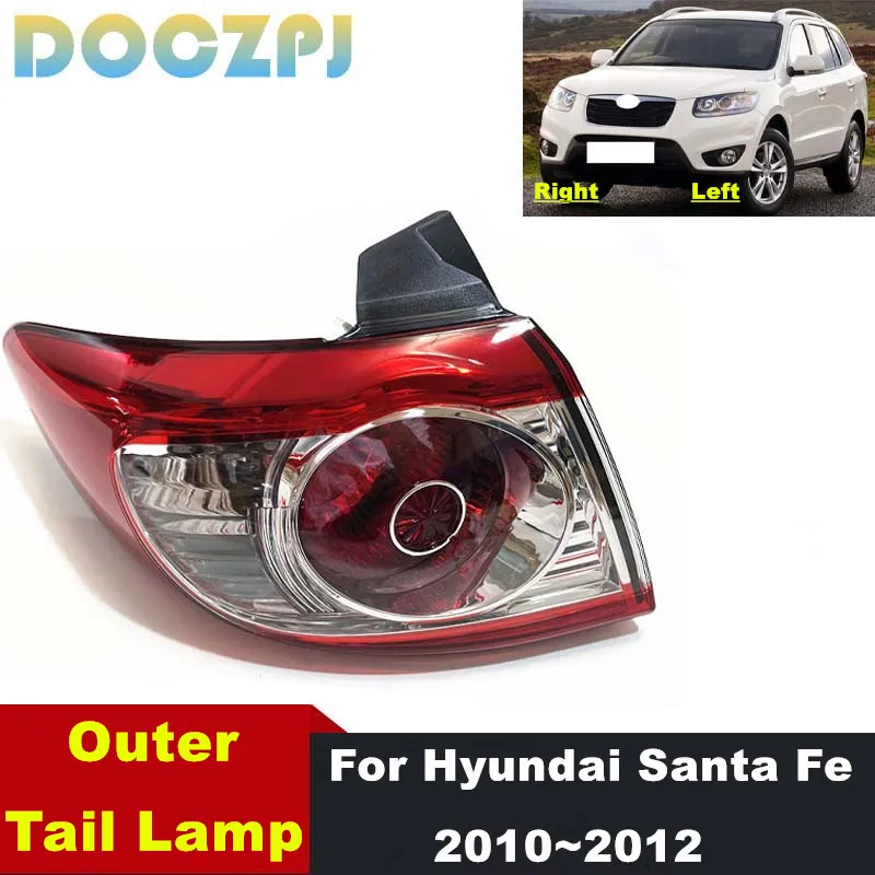 

1 шт. задний бампер автомобиля, задний фонарь, стоп, задний тормозной фонарь заднего хода, корпус без лампочек для Hyundai Santa Fe 2010 2011 2012