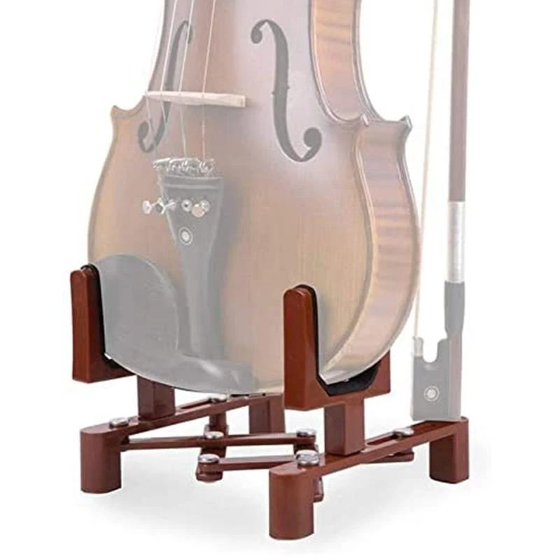 

77UF Portable Folding Violin Stand with Bow Violins Guitar Accessories Lightweight