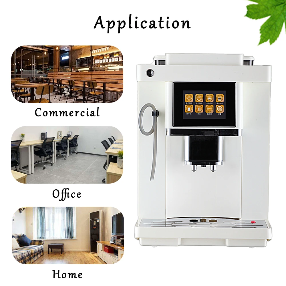 ITOP One-Button Full Automatic 19 Bar Coffee Machine Coffee Bean Grinder Milk Foam Espresso Coffee Maker Cappuccino Latté Coffee