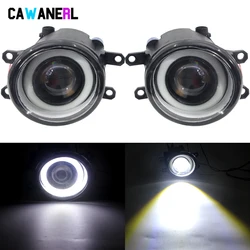 2 X Angel Eye Fog Light Assembly Car LED Fog Driving Lamp DRL 30W For Toyota Yaris RAV4 RAV 4 Prius Sienna 4Runner 4 Runner IQ