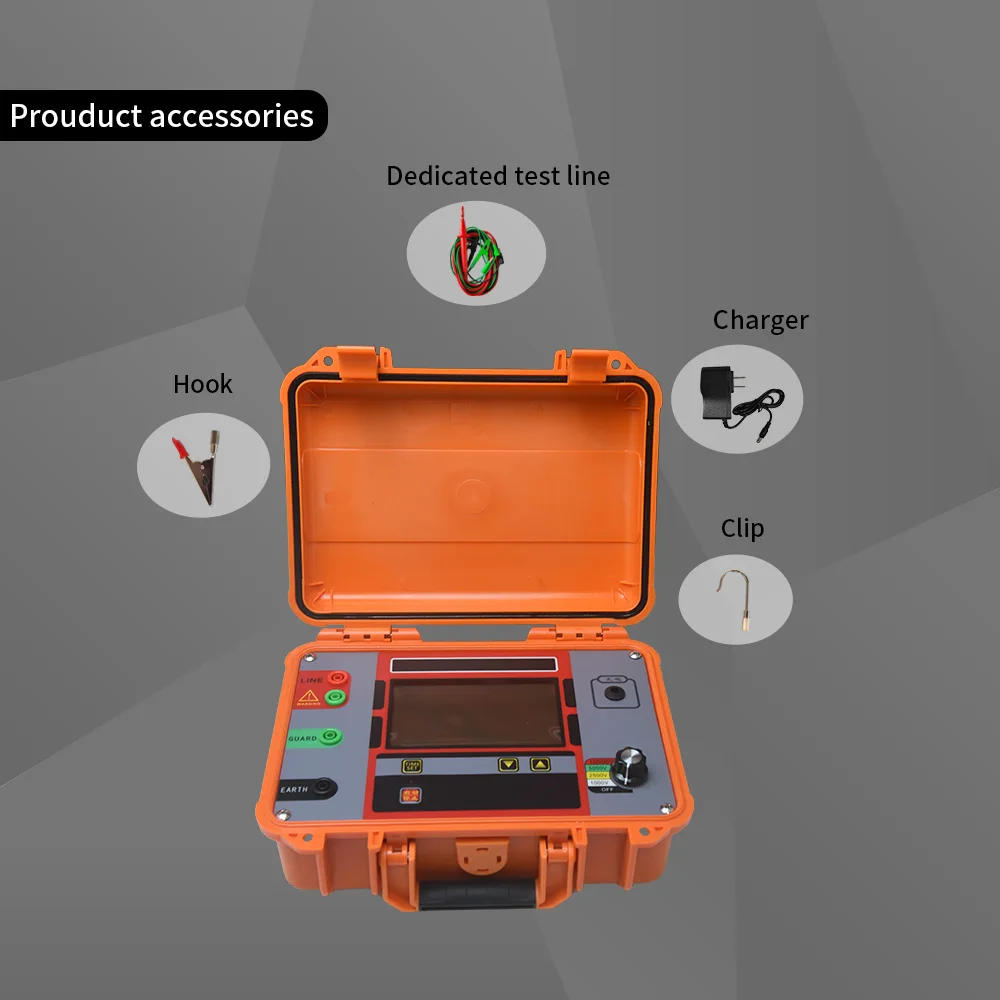 5kv/10kv Hv Digitale Isolatieweerstandstester Elektronische Megameter Dc/Ac 1mΩ ~ 1T Ω Megohm Meter Lcd Voltmeter Multimeter