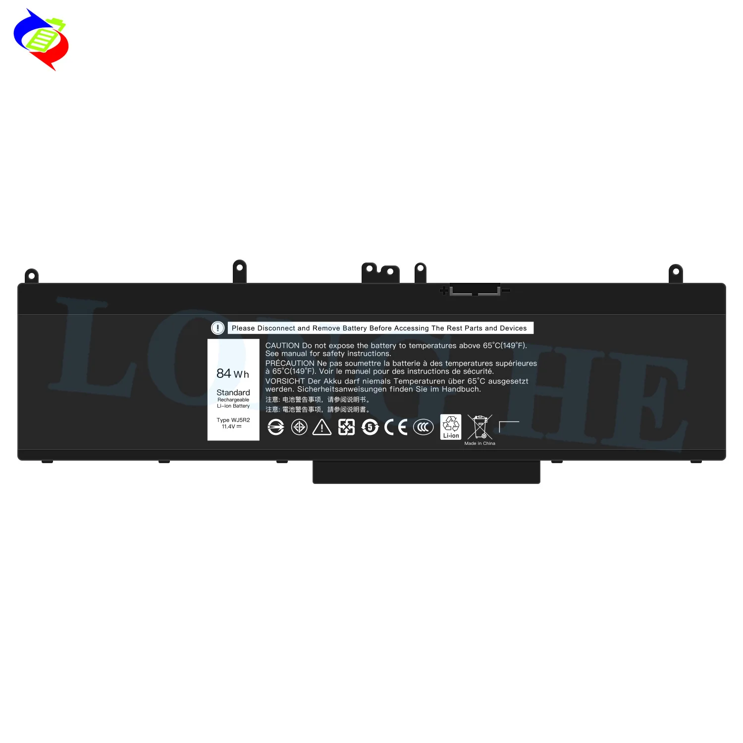 WJ5R2 Laptop Battery for Dell Precision 15 3510 Latitude E5570 0WJ5R2 5XJ28 11.4V 84Wh 7368mAh Replacement Battery