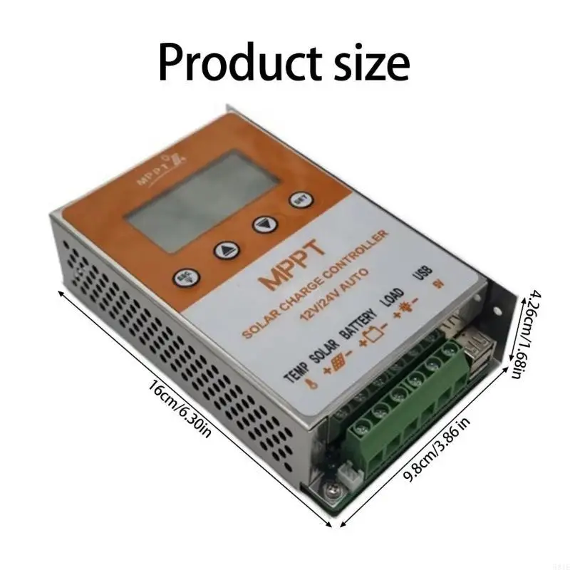 

581E MPPT Solar Controller With Backlights Display for Electronic Device