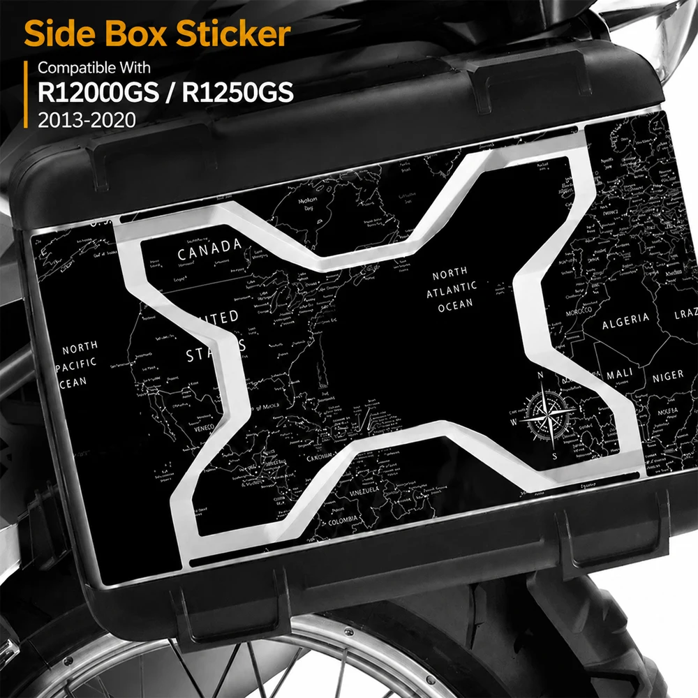 Motorcycle Trunk Stickers Compatible With Vario R1200GS R1250GS Suitcase Sticker R 1250 GS R1200 R1250 GS 2013-2020 Decals Parts