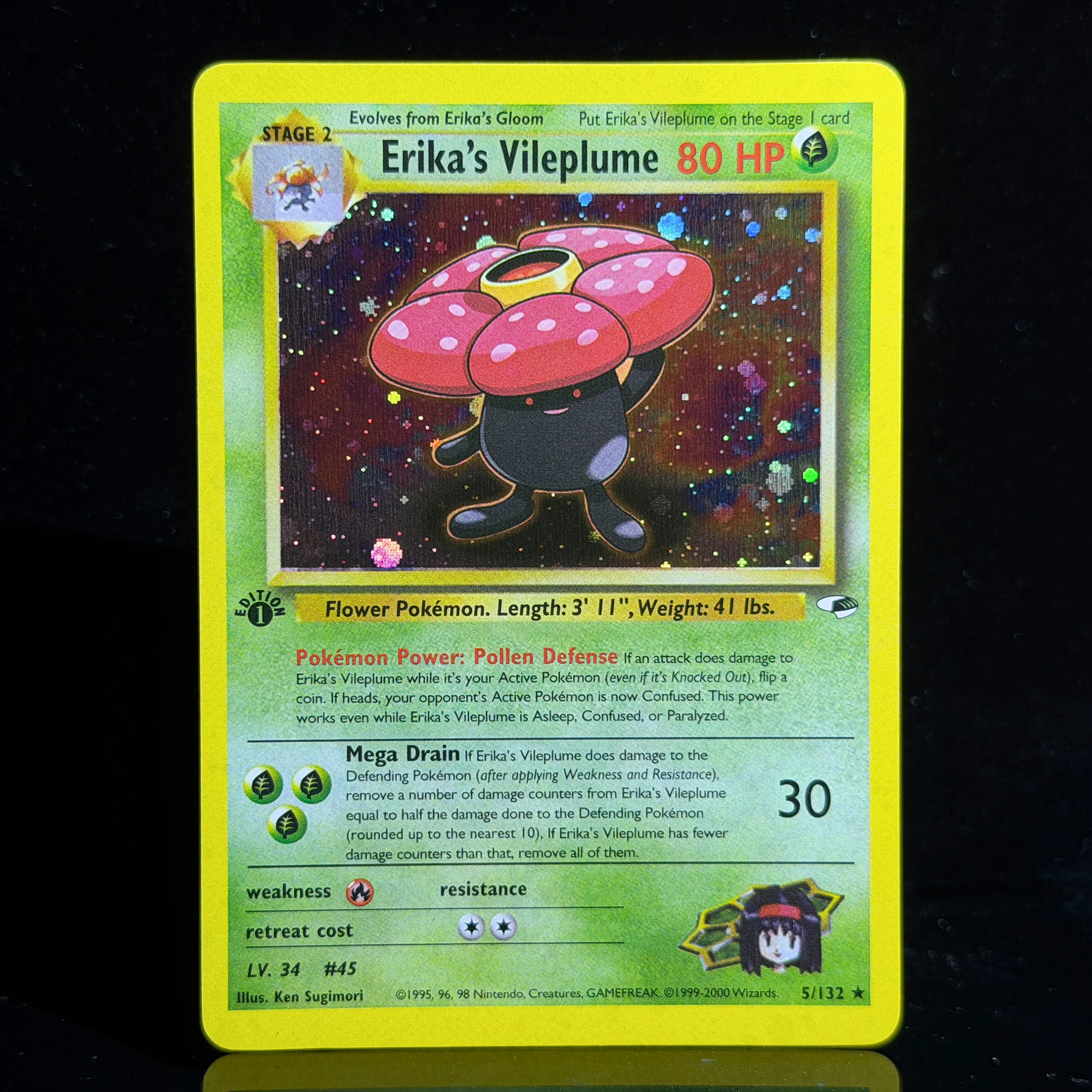 PTCG TCG Gym Heroes Holo Foil 1st Ed Collectible Staples Holo Rare Proxy Cards Collectible Staple Fan Favorite