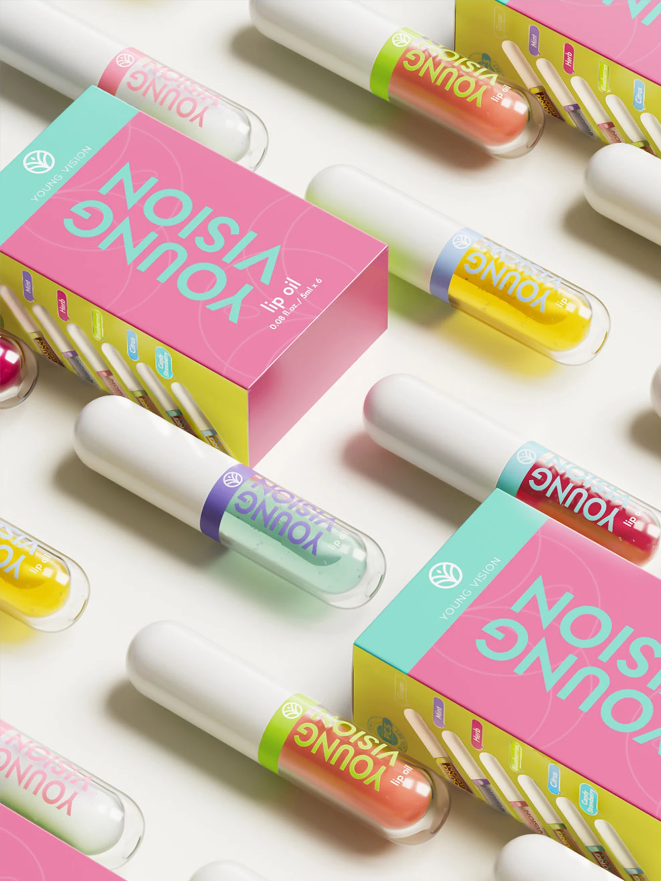 Set di lucidalabbra che cambia colore profumato fruttato da 6 pezzi/set – Tinta magica idratante a lunga durata, formula liscia non appiccicosa con Natu