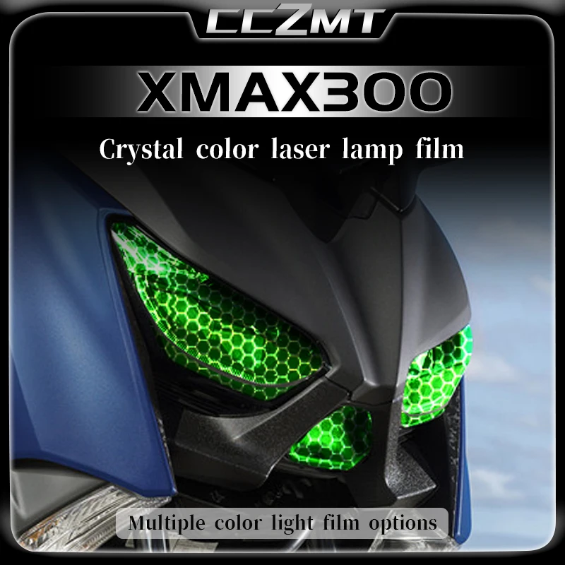 

For YAMAHA XMAX300 X-MAX xmax300 2017-2022 headlight films smoked black tail light films honeycomb laser sticker accessories