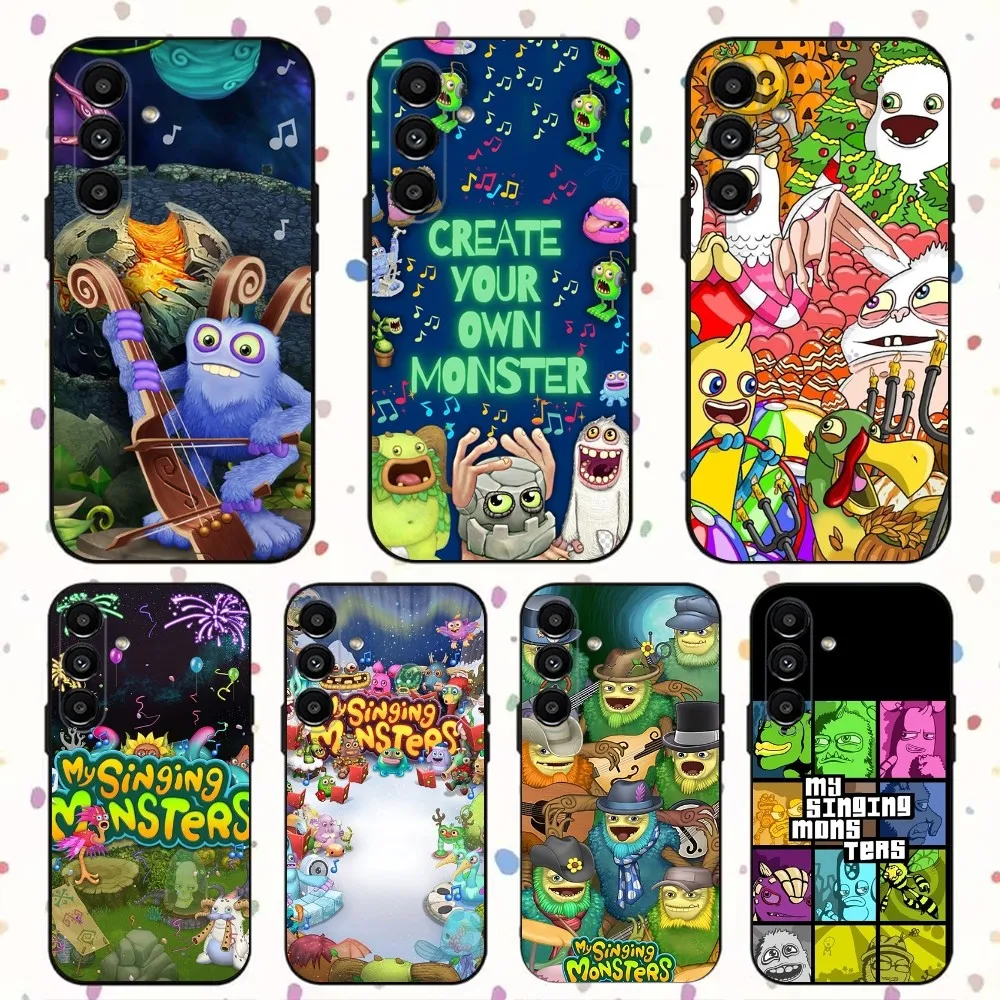 Game My S-Singing M-Monsters Phone Case For Samsung S24,S21,S22,S23,S30,Ultra,S20,Plus,Fe,Lite,Note,10,9,5G Black Soft Cover