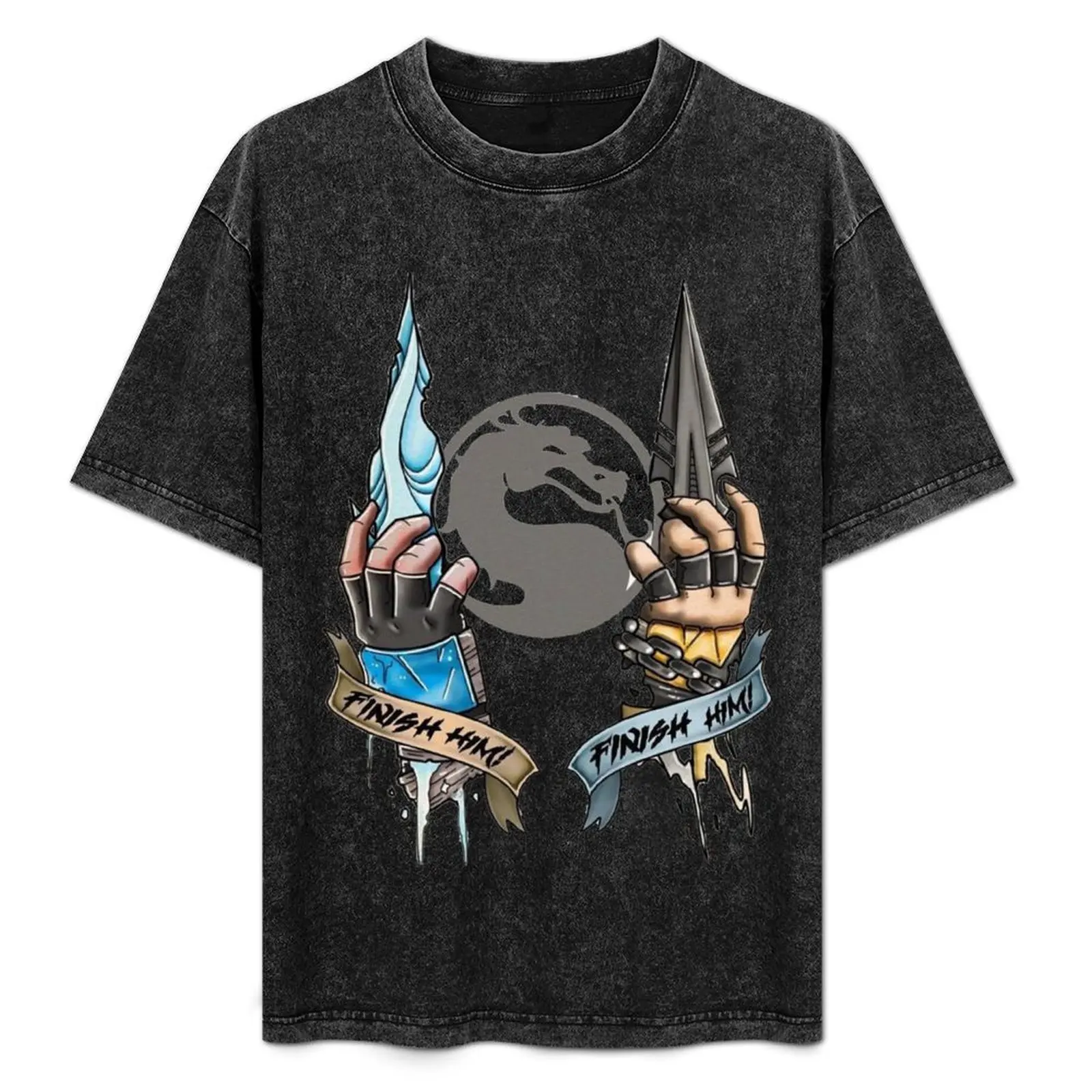 

Mortal Kombat Scorpion vs Subzero T-Shirt cute tops summer top anime tshirt plain white t shirts men