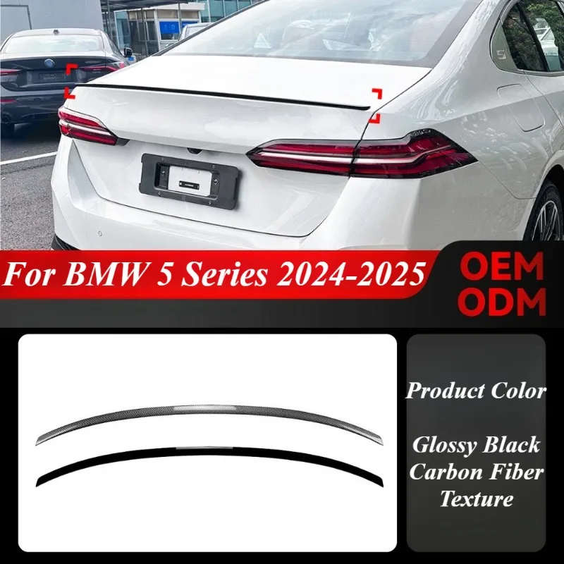 

For BMW 5 Series G60 i5 525i 530i M60 2024-25 Rear Trunk Spoiler Wing Roof Spoiler Glossy Black Upgrade Sporty Performance Look