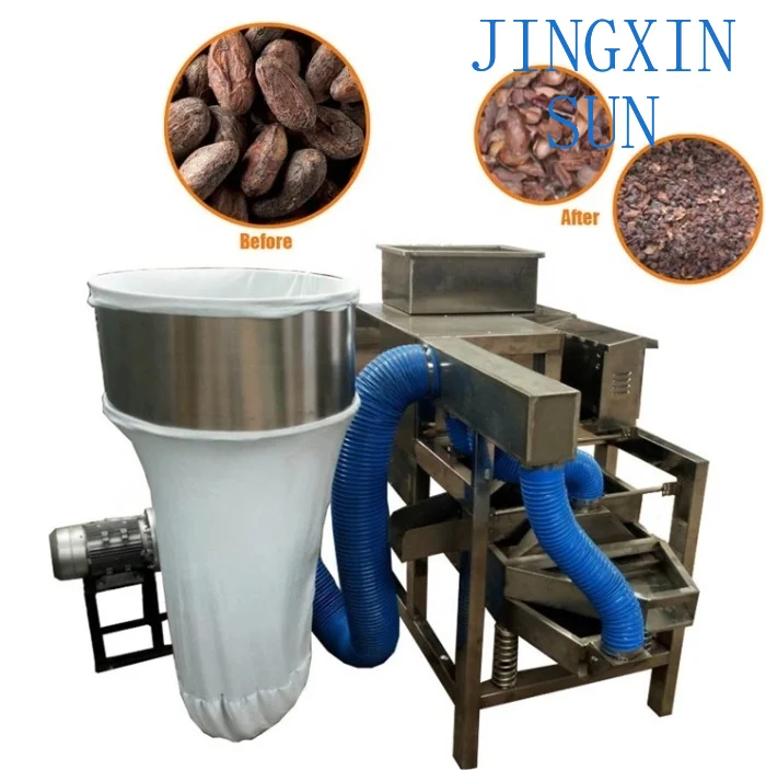 Cracker Shelling Peladora Descascarilladora De Cacao Winnower Winnowing Cocoa Bean Peeling