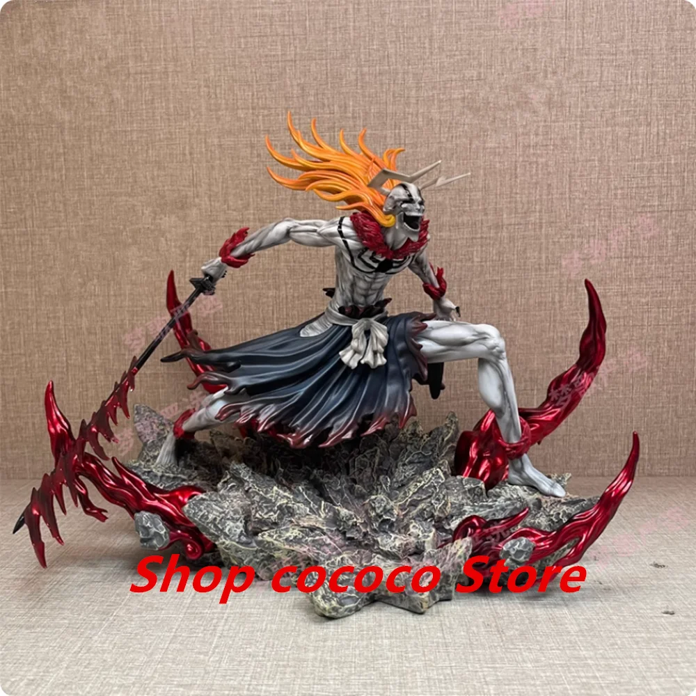 

BLEACH Kurosaki Ichigo анимация периферийные устройства для украшения рабочего стола статуя Rampage Niutouyihuo модель ручной работы аниме подарок