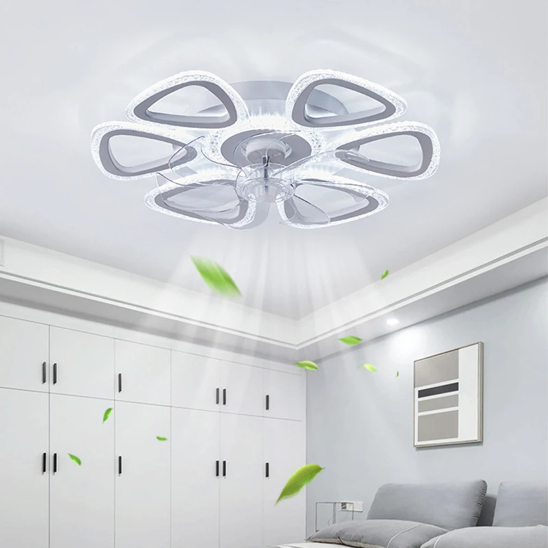 aipaite ventilador de teto led com luz lampada do teto interior para sala de estar quarto infantil de estudo e sala de jantar 01