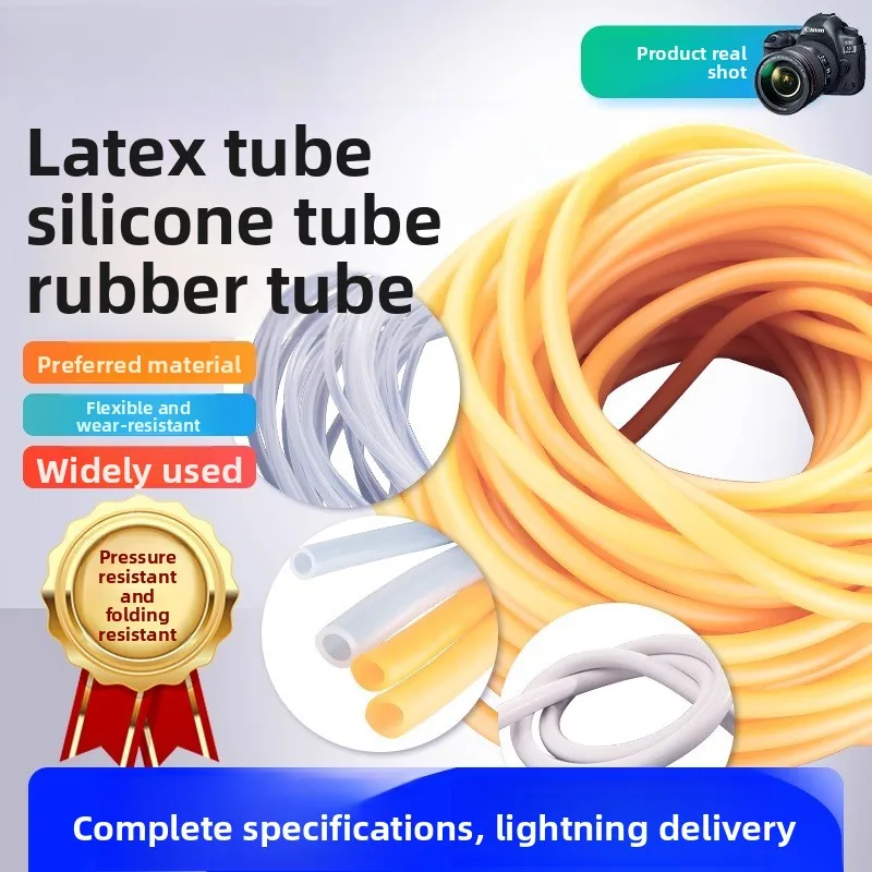 

White Thick Wall Latex Rubber Tube for Vacuum Chemical Lab Equipment Elastic Hose