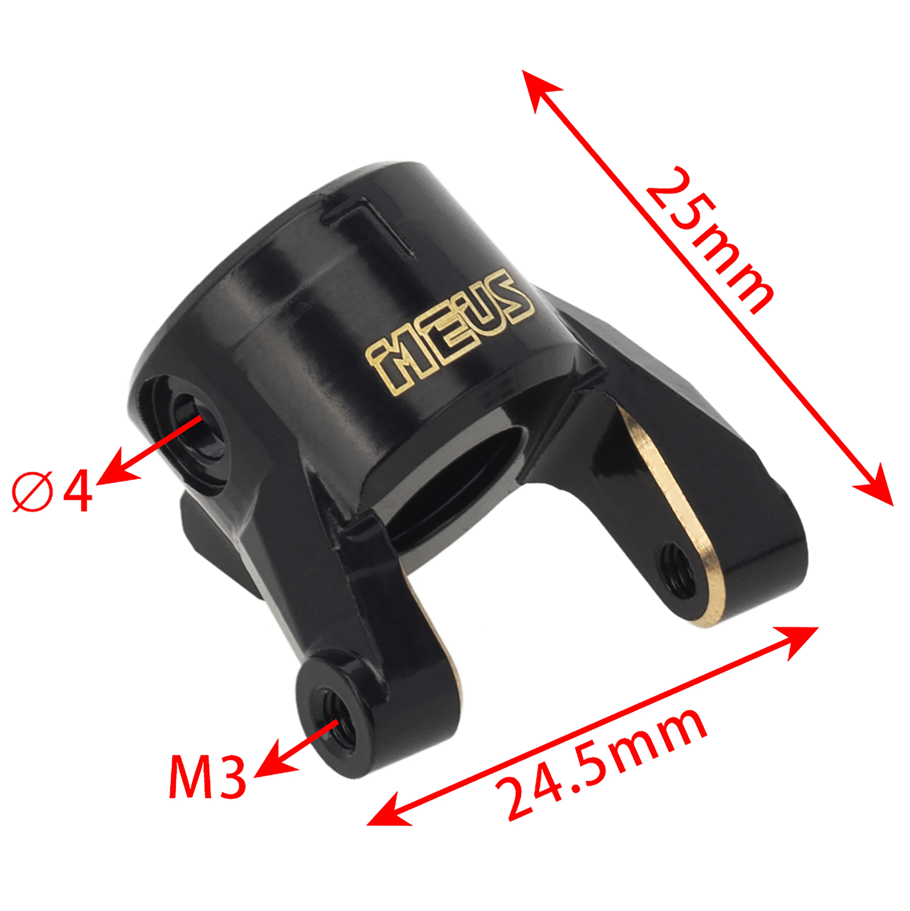 MEUS Racing SCX10 Pro Brass C-Hub Carriers L/R Heavy Weight Compatible For Axial 1/10 SCX10 PRO Upgrades