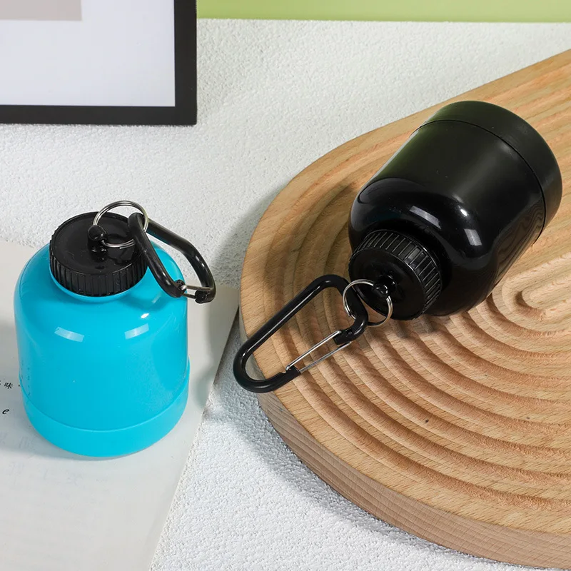 100 มลโปรตีนผงแก้วเชคเกอร์พวงกุญแจแบบพกพากรวยผงกล่อง, ฟิตเนสอาหารเสริมแบ่งส่วนขวด, กีฬาแบ่งส่วนกล่อง