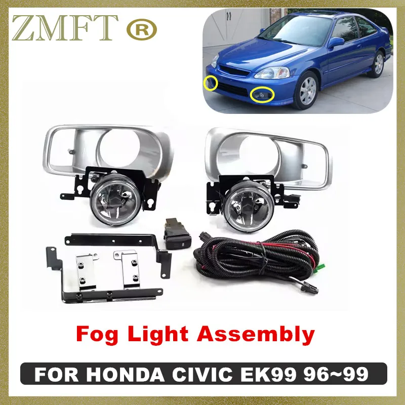 

1 комплект автомобиля, передняя правая и левая противотуманная фара с крышкой, жгут проводов для HONDA CIVIC EK99 1996 1997 1998 1999