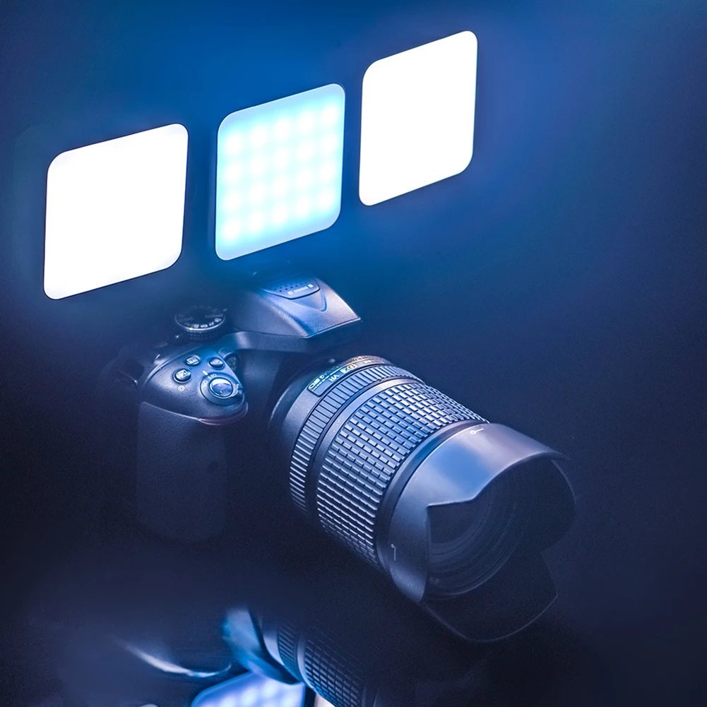 Полноцветный RGB светодиодный светильник для видеосъемки, панель для записи видео, лампа 2500-9000K, карманный светильник для камеры для Insta360 X4 POCKET 3/ACE PRO