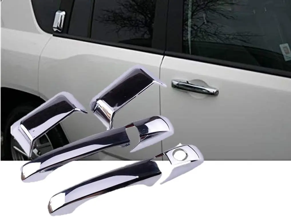 Chrome Door Handle Cover Covers Compatible with 2007-2016 Jeep Compass