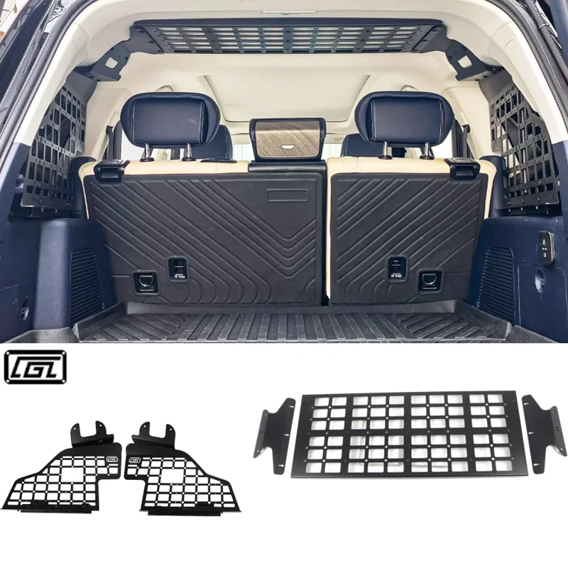 

For GWM Tank 500 5 Seater 2022 2023 Rear Boot Side Window Molle Panel & Upper Storage Racks