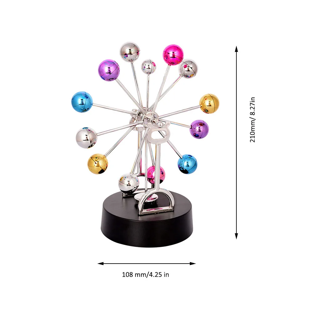 Ferris Wheel Permanent Motion Meter Innovative Romantic Color Ball Perpetual Motion Instrument for H