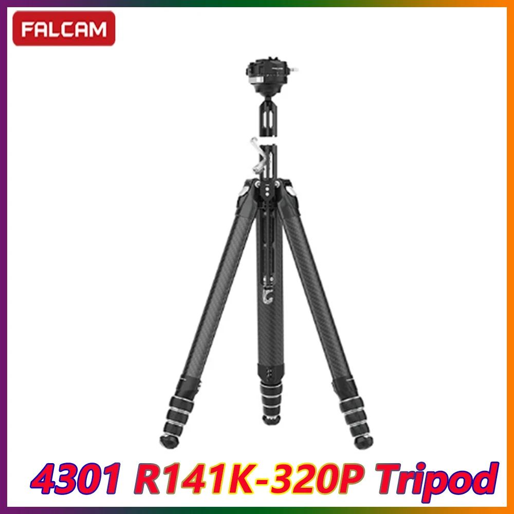 

FALCAM 4301 R141K-320P TreeRoot Quick Lock Tripod Carbon Fiber Portable Photography Camera Panoramic Pan Tilt Tripod